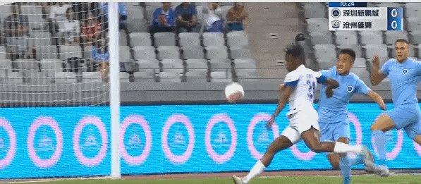 【中超】埃杜·加西亚首球奥斯卡绝平 深圳2比2沧州